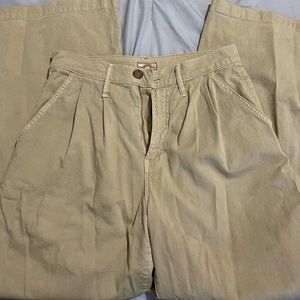 MOTHER Wide Leg Pants in Khaki